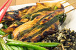 Chicken and scallion yakitori