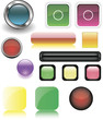 Set of buttons for web