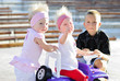 Photo: the brother and the sisters of the twins for a walk the brother and the sisters of the twins for a walk
