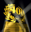 Illustration: 400 number laurel wreath 400 number laurel wreath
