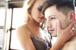 Photo: Passion portrait of couple in love Passion portrait of couple in love