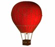 Foto: montgolfiere rouge a coeur montgolfiere rouge a coeur