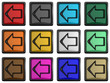 Illustration: Series of icons with an arrow showing the left direction Series of icons with an arrow showing the left direction