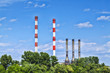 Chimneys of the heating plants - Belgrade, Serbia
