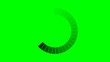 Chargement - noir - fond vert