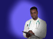 Photo: African american doctor with a clipboard African american doctor with a clipboard