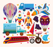 Vector: set of transport icons set of transport icons