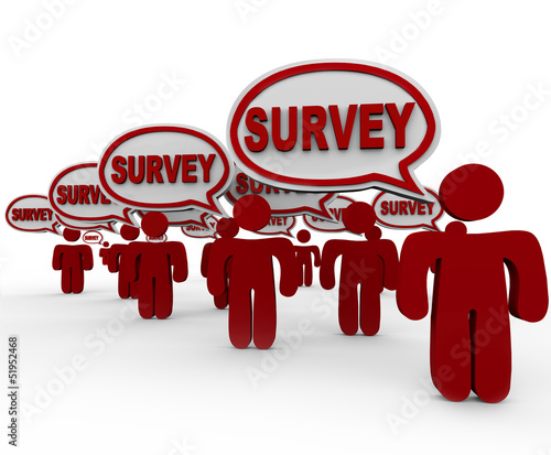 Illustration: Survey Focus Group People Customers Answering Questions Survey Focus Group People Customers Answering Questions