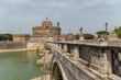 Roma, castel S. Angelo e Ponte S. Angelo, veduta