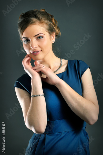 Photo: woman with magnetic jewellery woman with magnetic jewellery