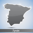 shiny icon in form of Spain