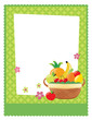 Fruit basket flyer template