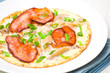 omelet with bacon and mushrooms