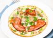 omelet with bacon and mushrooms