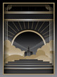 Art Deco Background and Frame