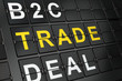 Business concept: Trade on airport board background