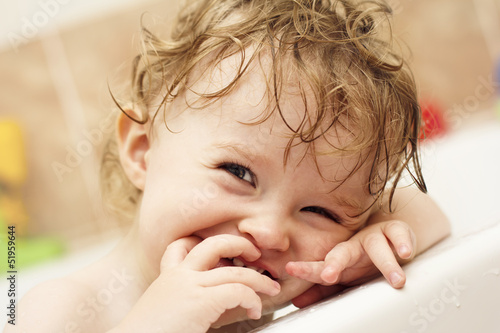 Photo: Toddler in the bath Toddler in the bath