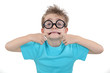 kid making a funny face
