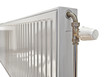 Foto: White radiator in an appartment. clipping path White radiator in an appartment. clipping path