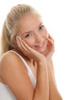 Portrait of young beauty woman