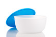 Plastic container on white background