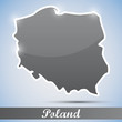 shiny icon in form of Poland