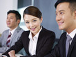 asian business team at a meeting