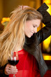 Young woman in a bar