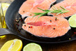 Pfanne, Lachs