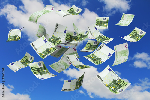 Illustration: Falling euro Falling euro
