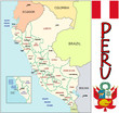 Peru South America emblem map symbol administrative divisions