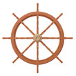 steering wheel on a white background
