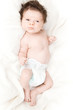 Photo: Cute baby boy with dark hair. Cute baby boy with dark hair.