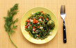 Steamed vegetables and fennel