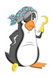 Vector: Pirate Cartoon Penguin Vector Illustration Pirate Cartoon Penguin Vector Illustration
