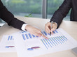 business people analyzing business performance