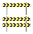 Vector: Yellow and black construction barricade Yellow and black construction barricade