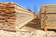 Building bar from a tree and an edging board in stacks