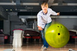 Photo: young man playing bowling young man playing bowling