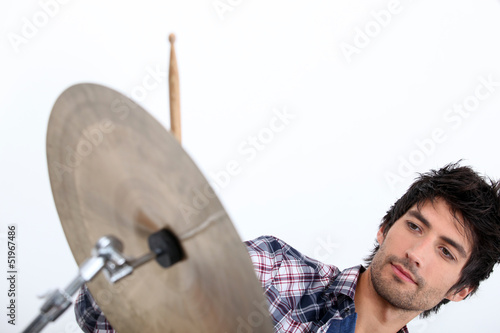 Photo: Cool male drummer Cool male drummer