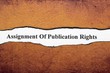 Assignment of publication rights