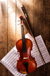 Violin and notes