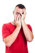 Depressed man