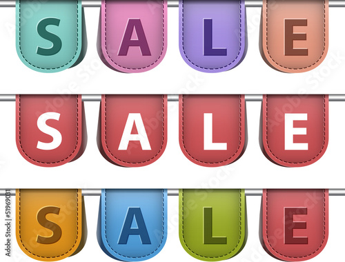 Vector: Sale labels Sale labels