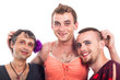 Happy boys cross-dressing