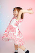 Child playing with soap bubbles