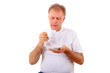 Foto: Mann mit Kaffeetasse Mann mit Kaffeetasse