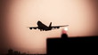 Video: Airplane takeoff with warning lights in the foreground Airplane takeoff with warning lights in the foreground