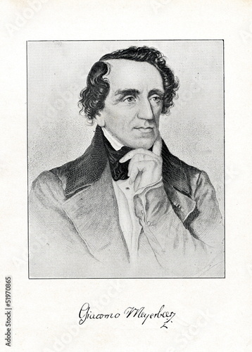 Photo: German composer Giacomo Meyerbeer German composer Giacomo Meyerbeer