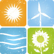 Vektor: Erneuerbare Energien Symbole Erneuerbare Energien Symbole